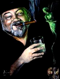 Home page artwork of Martin de Vore by Aimi Dunn.